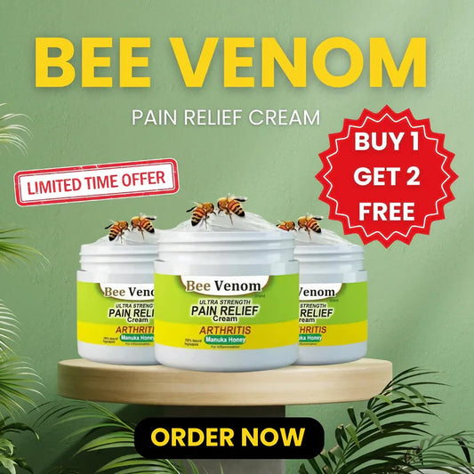 Bee Venom Joint Pain Relief Cream BUY 1 GET 2 FREE! FLAT Rs.100 OFF on Pre-Paid Orders!
