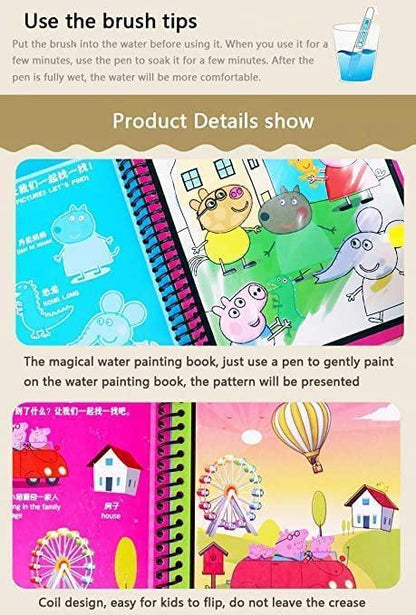 Reusable Magic Water Painting Book - Vistora