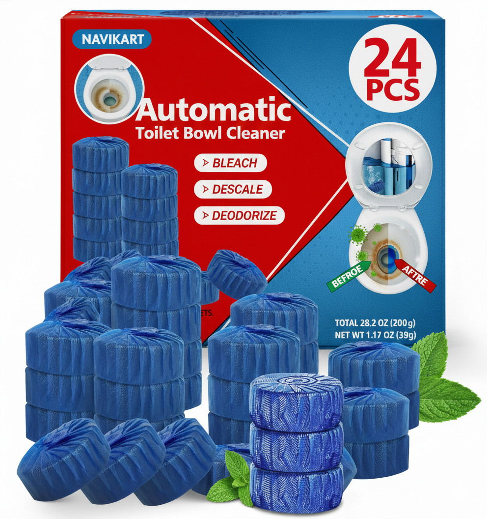 ✨Premium Toilet & Bathroom Cleaning Tablets (Pack of 24) FLAT Rs.100 OFF on Pre-Paid orders!