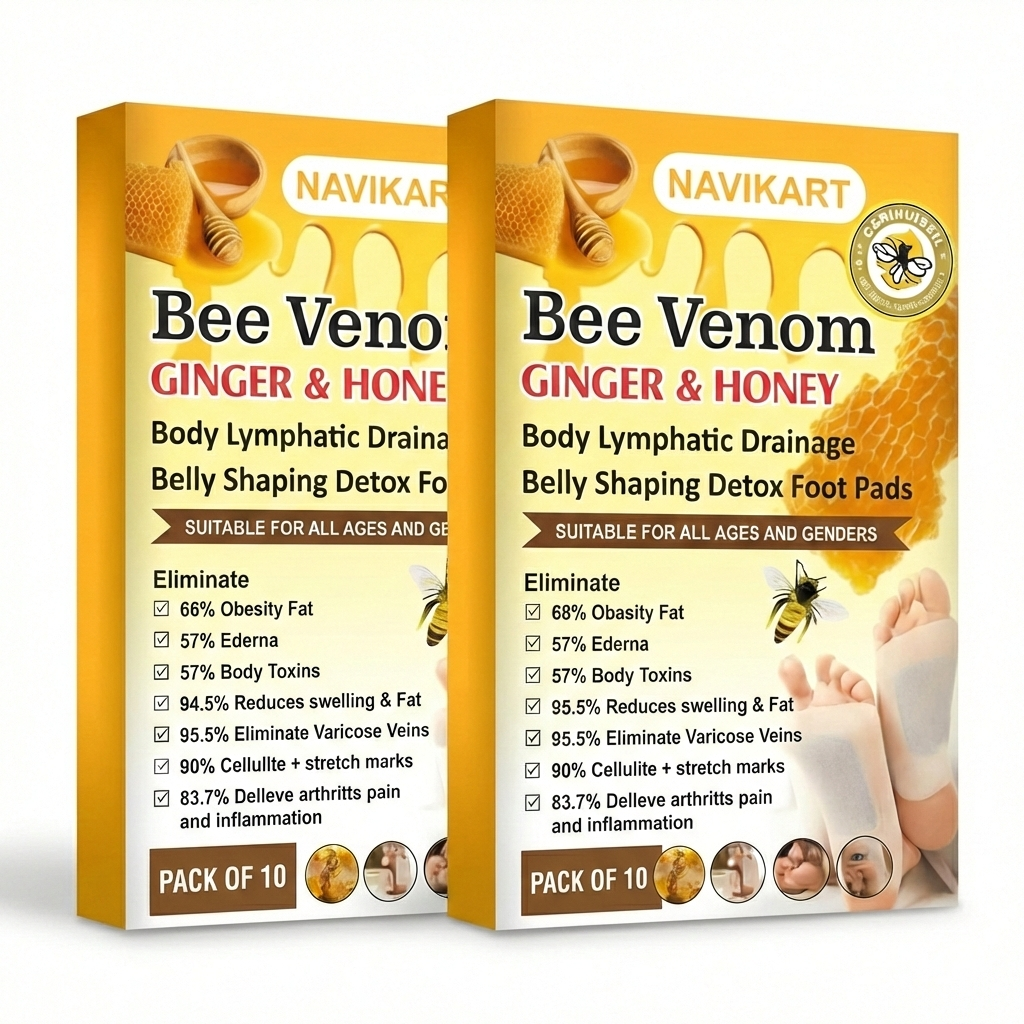 Original Bee Venom Body Detox Patch (20 Patches) BUY 1 GET 1 FREE! FLAT Rs. 100 OFF on Pre-Paid Order