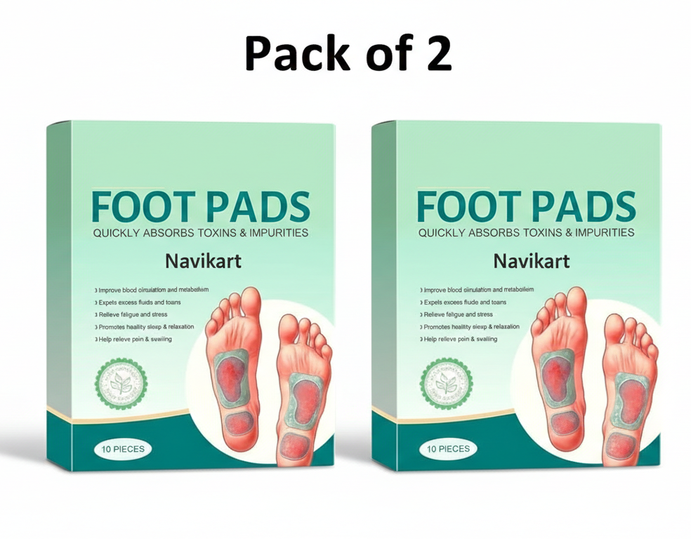 Premium Detox Foot Patches (Pack of 20) BUY 10 GET 10 FREE! FLAT Rs.150 OFF on Pre-Paid!